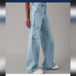 American Eagle Dreamy Drape StretchSuper High-WaistedCargo 8 Short